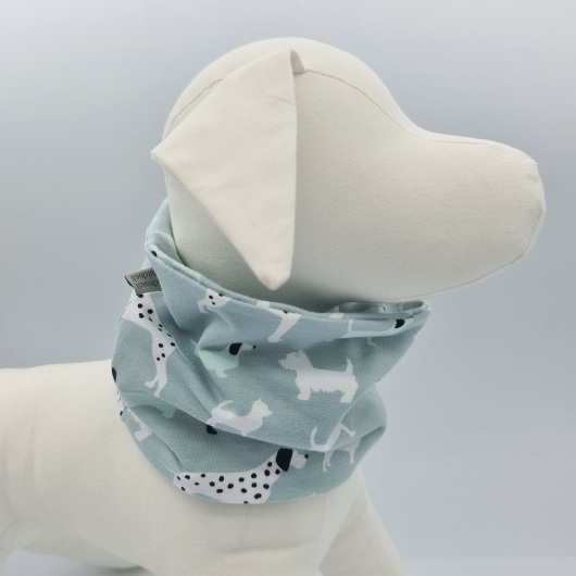 Loop für Hunde in Mint mit Hunden